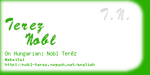 terez nobl business card